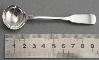 Indian Colonial Silver Salt Spoon