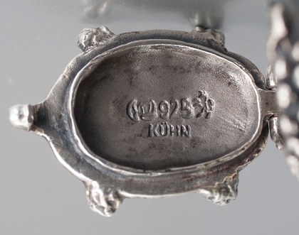 German Sterling Silver Hedgehog Pillbox