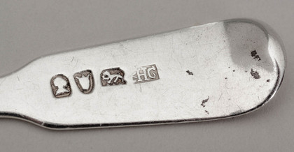 Chinese Export Silver Dessert Spoon - Khecheong