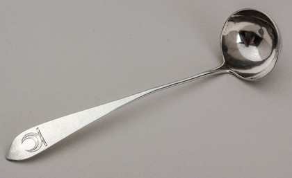 Scottish Provincial Silver Toddy Ladle - Robert Keay, Perth, Kimpton Family Crest