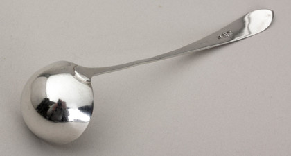 Scottish Provincial Silver Toddy Ladle - Robert Keay, Perth, Kimpton Family Crest