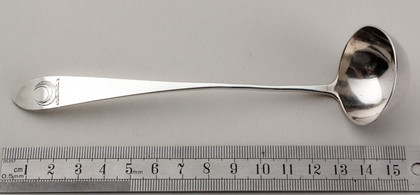 Scottish Provincial Silver Toddy Ladle - Robert Keay, Perth, Kimpton Family Crest