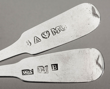 Scottish Provincial Silver Oar Pattern Teaspoons (Set of 6) - Banff, John McQueen, William Simpson