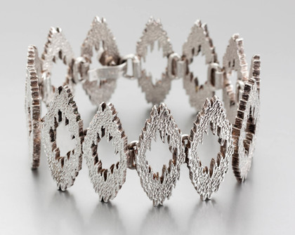 Danish Sterling Silver Bracelet, Modernist Style - Knut V Andersen