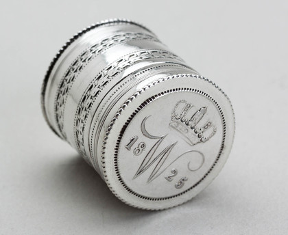 Dutch Silver Coin Box - 10C, 1825, Willem I