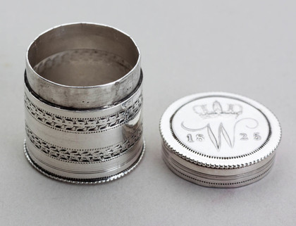 Dutch Silver Coin Box - 10C, 1825, Willem I