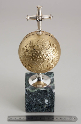 Christopher Lawrence Silver Gilt Charles & Diana Commemorative Coronation Orb - Royal Family Event