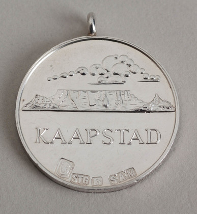 S.A.O.U Sterling Silver Kaapstad Medallion, 1905-1955