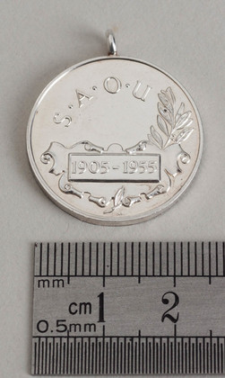 S.A.O.U Sterling Silver Kaapstad Medallion, 1905-1955