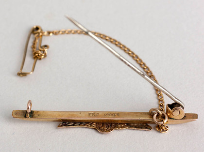 Royal Flying Corps Gold Pilots Wing Sweetheart Brooch - The Great War