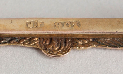 Royal Flying Corps Gold Pilots Wing Sweetheart Brooch - The Great War