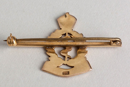South African Medical Corps Gold Sweetheart Brooch - WW II, SAMC, SAGD