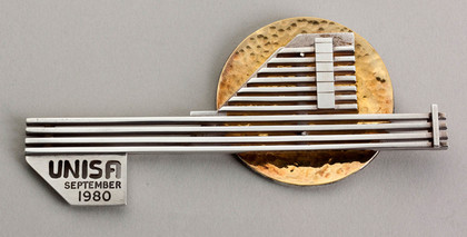 Commemorative Sterling Silver Key - UNISA OR Tambo Administrative Building, September 1980, Owen Horwood - Erich Frey, Stephen Colegate