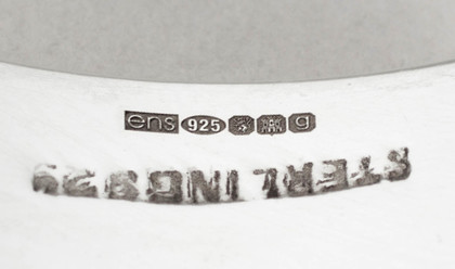 Scottish Silver Arts & Crafts Silver Napkin Rings (Pair) - Eric Norris Smith