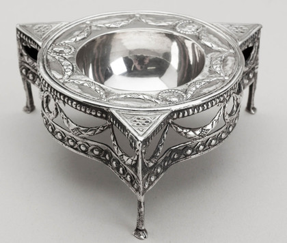 17th Century? German Silver Triangular Salt - or later 19th Century copy