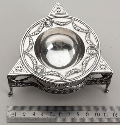 17th Century? German Silver Triangular Salt - or later 19th Century copy