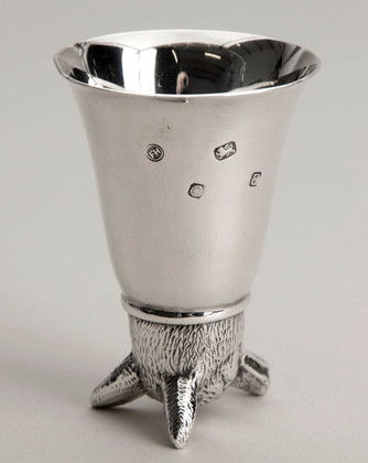 Sterling Silver Fox Head Stirrup Cup - Francis Howard