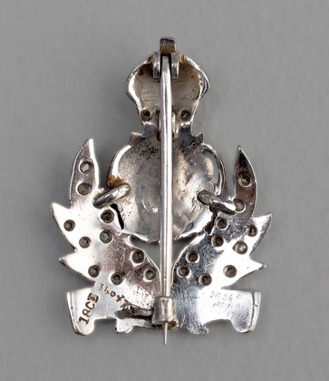 Intelligence Corps 18 Carat Gold, Diamond and Enamel Sweetheart Brooch - World War II