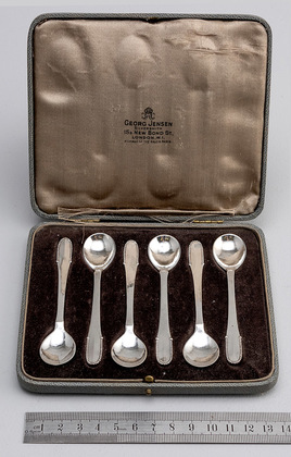 Georg Jensen Beaded Pattern Mocha Spoons (Set of 6) - Kugle # 7