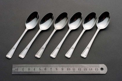 Art Deco Silver Teaspoons (6)