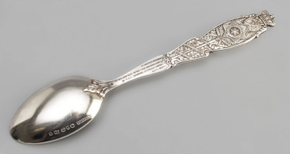 Queen Victoria Diamond Jubilee Commemorative Silver Spoon - Heavens Light Our Guide