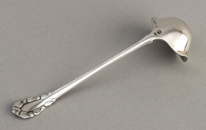 Georg Jensen Sterling Silver Cream or Gravy Ladle - Lily of the Valley or Rose Pattern