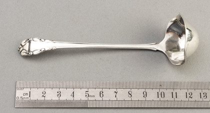 Georg Jensen Sterling Silver Cream or Gravy Ladle - Lily of the Valley or Rose Pattern