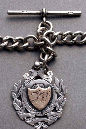 Silver Albert Watch Chain (double)