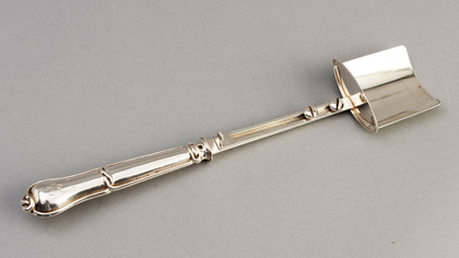 German Antique Silver Mechanical Stilton Cheese Scoop - Haller & Rathenau