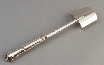 German Antique Silver Mechanical Stilton Cheese Scoop - Haller & Rathenau