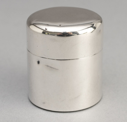Boer War Antique Silver Travelling Inkwell - F.I.D. Natal Army, Major General A.E Sandbach, Sampson Mordan