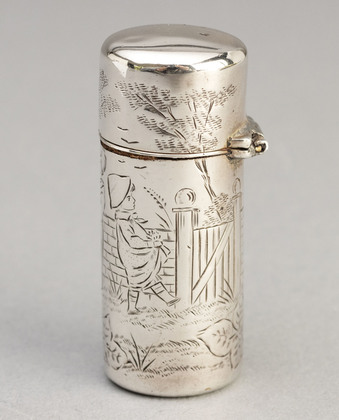 Sampson Mordan Kate Greenaway Victorian Silver Scent Bottle