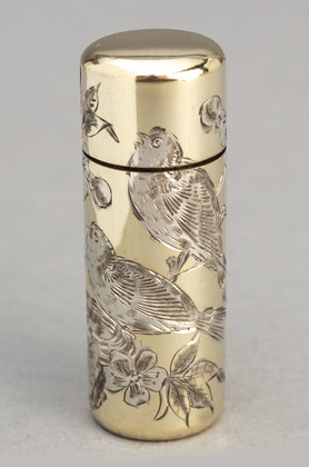 Sampson Mordan Antique Silver Gilt Aesthetic Style Scent Bottle