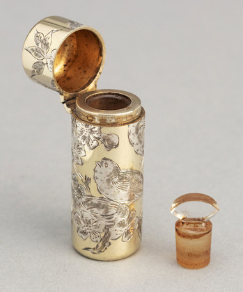 Sampson Mordan Antique Silver Gilt Aesthetic Style Scent Bottle