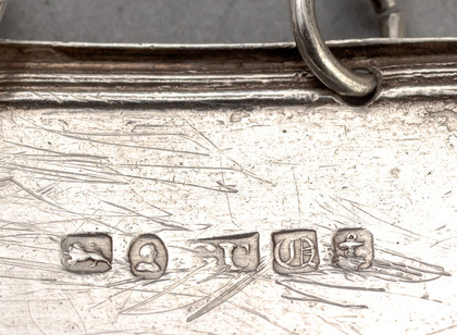 Victorian Silver Boudoir Labels (Pair) - Whiskey, Liqueur