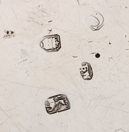 Early Georgian Silver Porringer - Portcullis Chained Crest, Porter or Beaufort Somerset Family