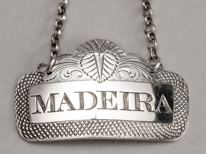 Georgian Silver Wine Label Madeira - Thomas Robinson, Counterfeit Hallmarks
