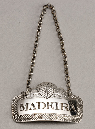 Georgian Silver Wine Label Madeira - Thomas Robinson, Counterfeit Hallmarks
