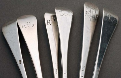Silver Hanoverian Tablespoons (mixed set of 12)