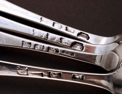 Silver Hanoverian Tablespoons (mixed set of 12)