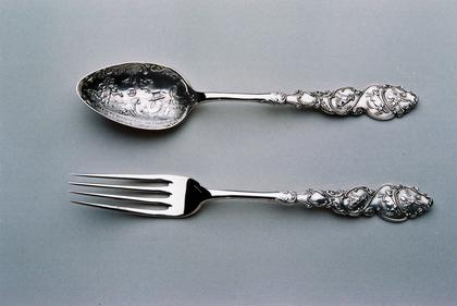 Antique Silver Christening set (Nursery rhyme)